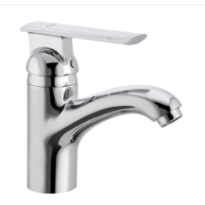 Titanium single lever basin mixer