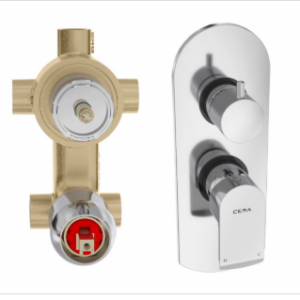 Chromo 3 Outlet single lever concealed diverter